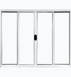 JANELA ALUMINIO BRANCO 4F 100X150